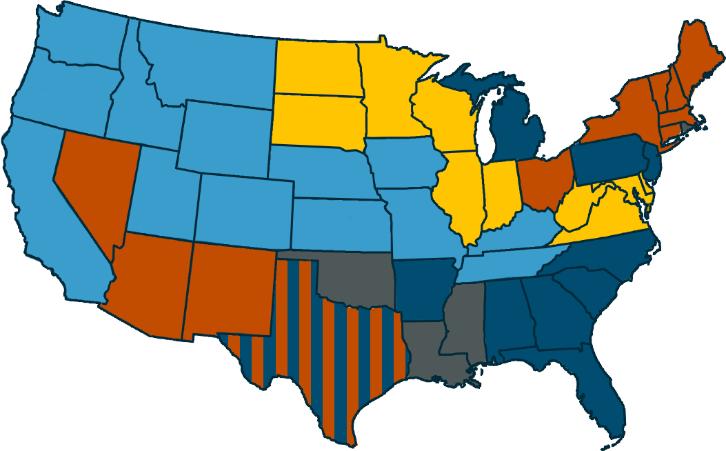 Map of the US